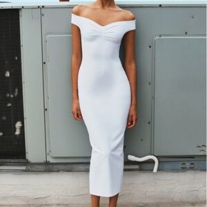 Aritzia Original Contour Linger Dress in White